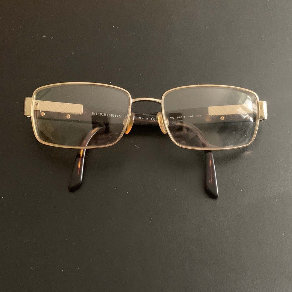 Burberry Men's Glasses - Brown and Gold